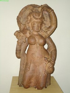 Laksmí. Közép-India, Morena, kb. 5. század. Bhopal Archaeological Museum